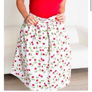 Sweet Salt Cherry Tie Waist Skirt